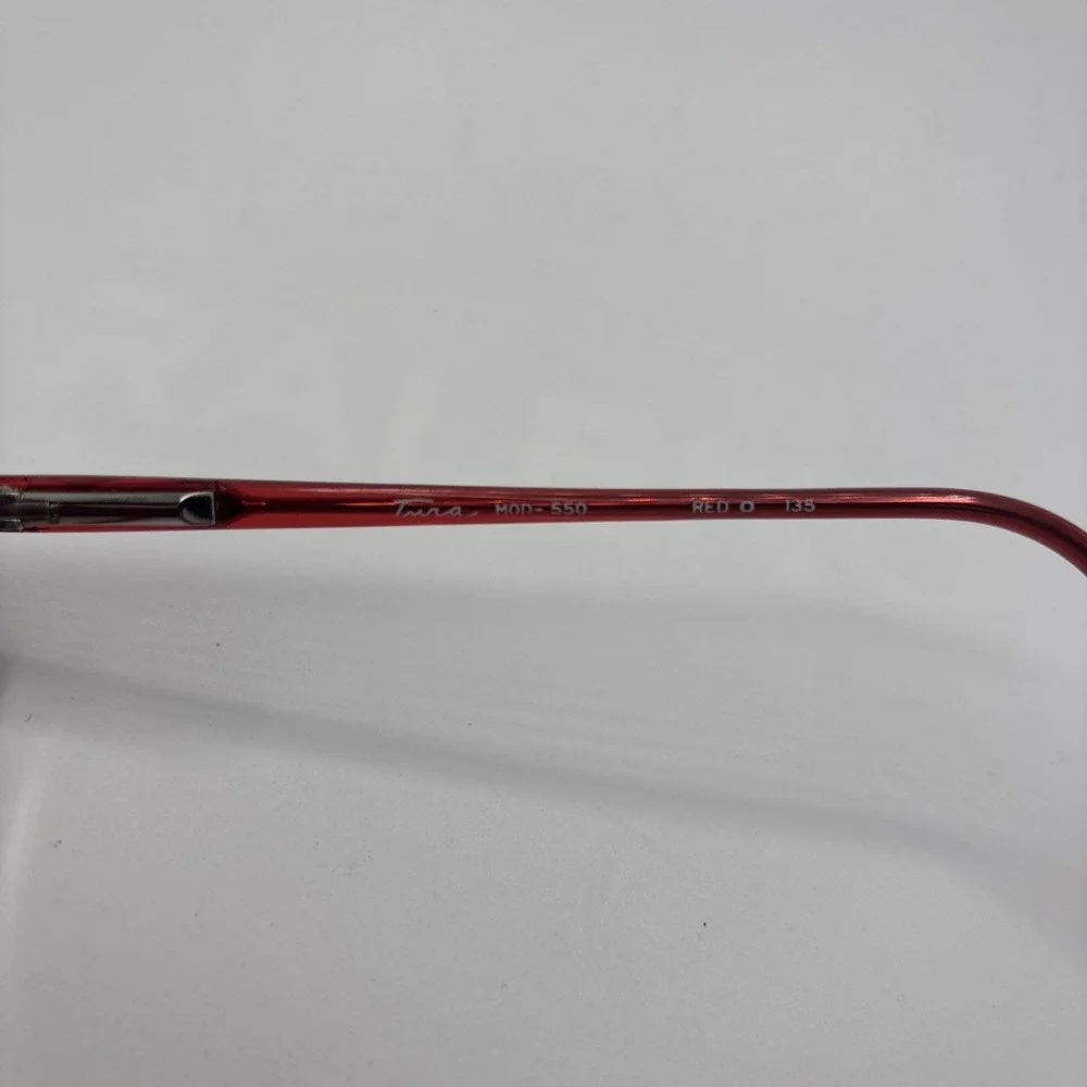 TURA Japan MOD-550 51-18-135 Red Full Rim Eyeglasses Frame #373